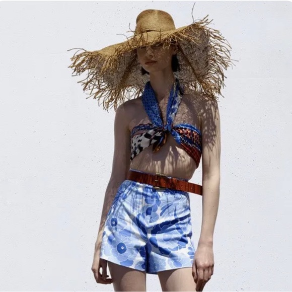 Zara Frayed Sun Hat Size S 0653/042 - Picture 4 of 11